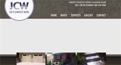 Desktop Screenshot of joesconcretework.com