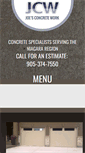 Mobile Screenshot of joesconcretework.com